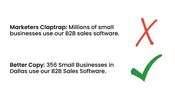 Copywriting Tip #2: Slaughter marketing claptrap - bedeol