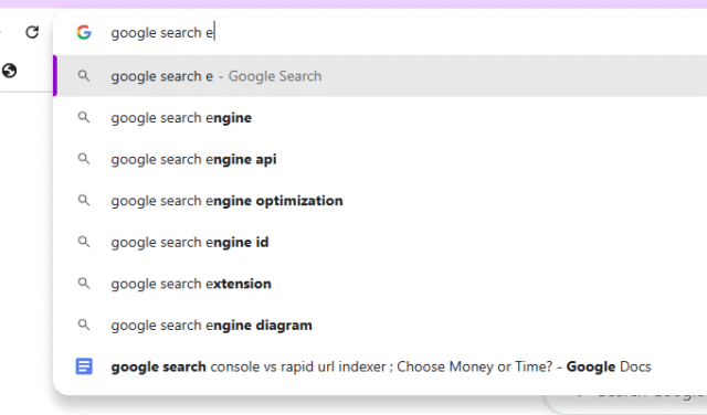 Google Autocomplete (Search Suggestions)bedeol