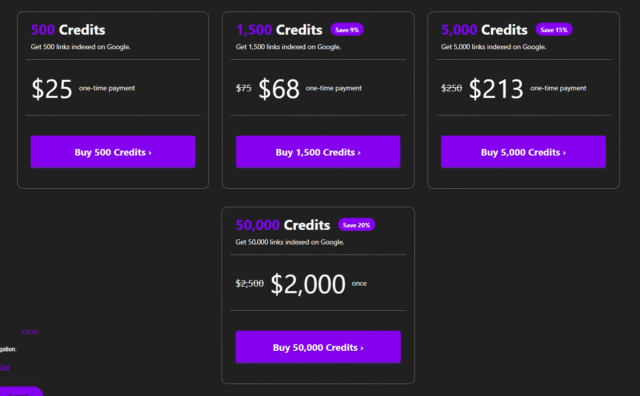 rapid url indexer Plan Price