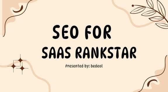 SEO for B2B Rankstar - bedeol